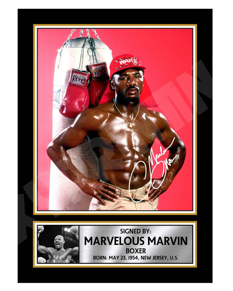 MARVELOUS MARVIN Limited Edition Boxer Signed Print - Boxing