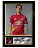 MATTEO DARMIAN 2 Limited Edition Football Player Signed Print - Football