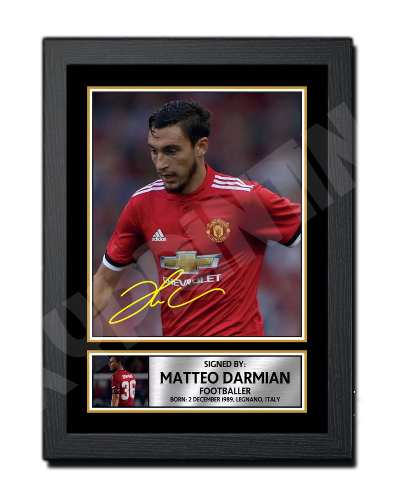 MATTEO DARMIAN (1) Limited Edition Football Player Signed Print - Football