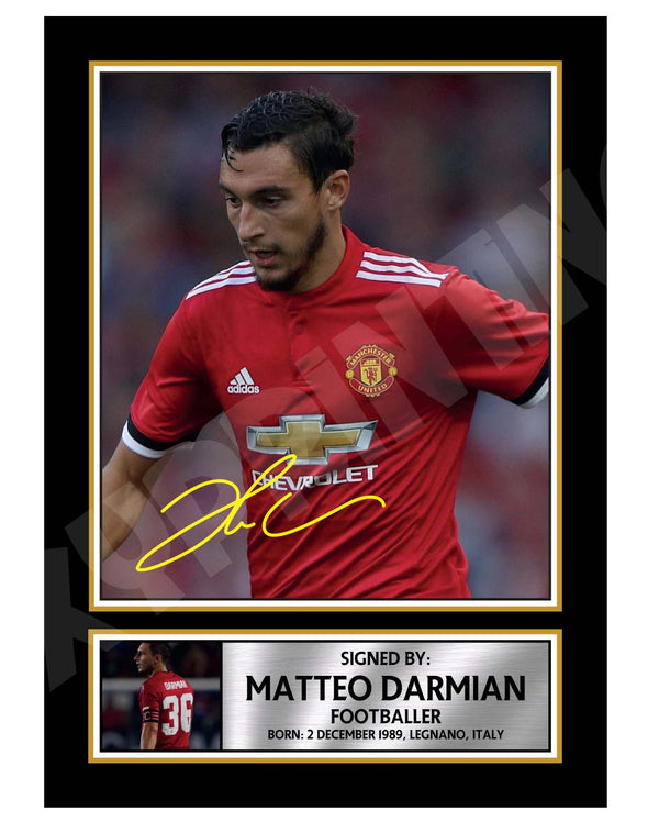 MATTEO DARMIAN (1) Football Player Printed Signature Print