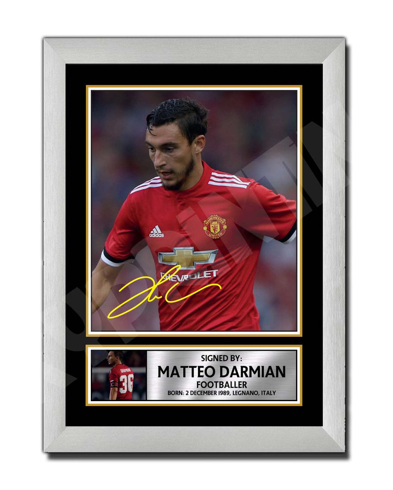 MATTEO DARMIAN (1) Limited Edition Football Player Signed Print - Football