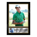 MATTEO MANASSERO 2 Limited Edition Golfer Signed Print - Golf