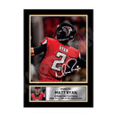 MATT RYAN 2 - 1 Limited Edition Football Signed Print - American Footballer