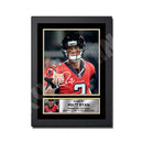 MATT RYAN (1) Limited Edition Football Signed Print - American Footballer