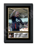 MATT TAYLOR Limited Edition Football Player Signed Print - Football