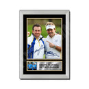 MCDOWELL + VICTOR DUBUISSON Limited Edition Golfer Signed Print - Golf