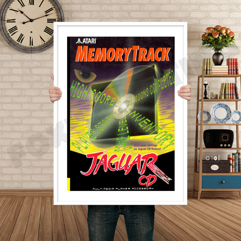 MEMORY TRACK JAGUAR CD Retro GAME INSPIRED THEME Nintendo NES Gaming A4 A3 A2 Or A1 Poster Art 140