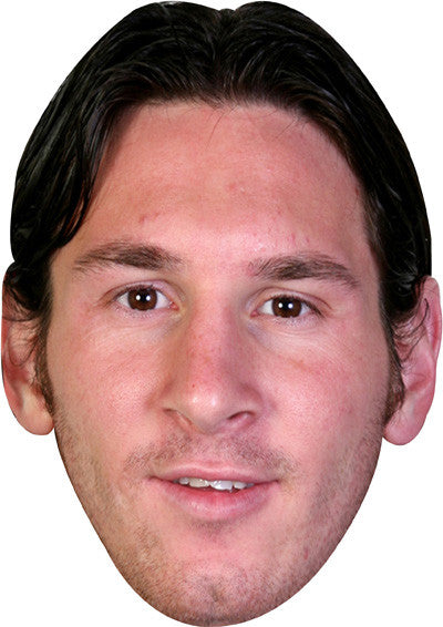 MESSI Barcelona Footballer Celebrity Face Mask Fancy Dress Cardboard Costume Mask