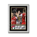 MESUT OZIL + AARON RAMSEY Limited Edition Football Player Signed Print - Football