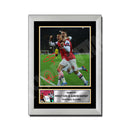 MESUT OZIL + AARON RAMSEY 2 Limited Edition Football Player Signed Print - Football