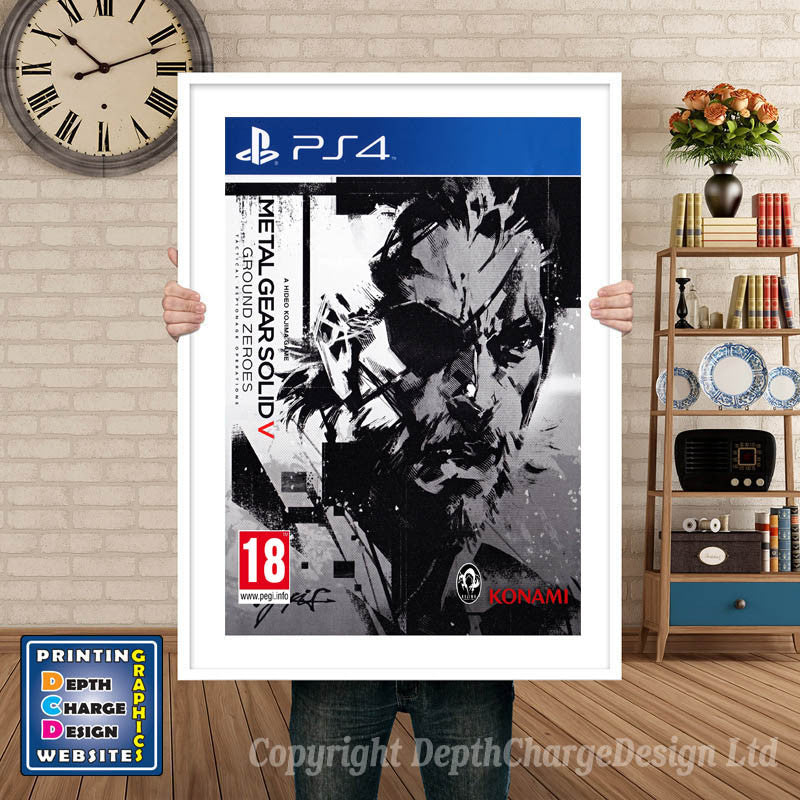 METAL GEAR SOLID 5 PS4 GAME INSPIRED THEME PS4 GAME INSPIRED THEME Retro Gaming Poster A4 A3 A2 Or A1