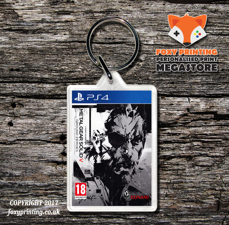 METAL GEAR SOLID 5 PS4 Game Inspired Retro Gaming Keyring