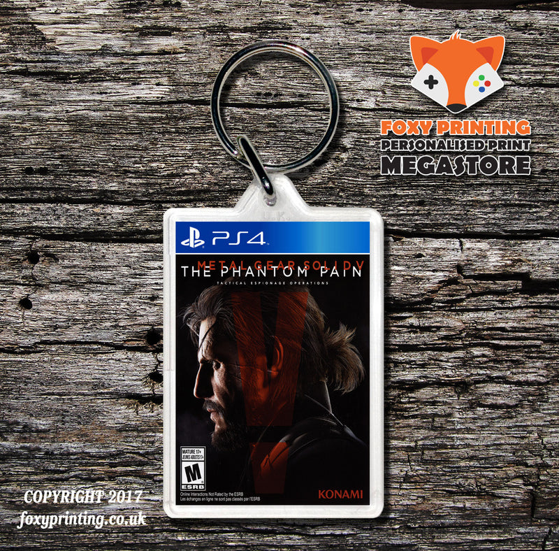 METAL GEAR SOLID THE PHANTOM PAIN Game Inspired Retro Gaming Keyring