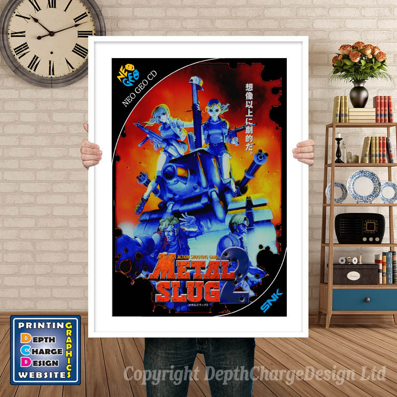 METAL SLUG 2 NEO GEO GAME INSPIRED THEME Retro Gaming Poster A4 A3 A2 Or A1