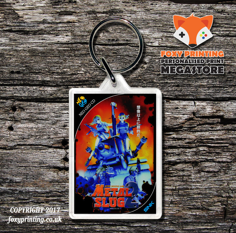 METAL SLUG 2 NEO GEO CD Game Inspired Retro Gaming Keyring
