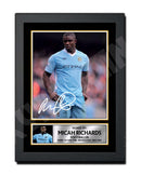 MICAH RICHARDS 2 Limited Edition Football Player Signed Print - Football