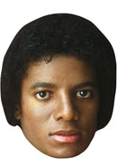 MICHAEL JACKSON OFF THE WALL JB - Music Star Fancy Dress Cardboard Celebrity Party Face Mask