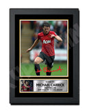 MICHAEL CARRICK 2 Limited Edition Football Player Signed Print - Football