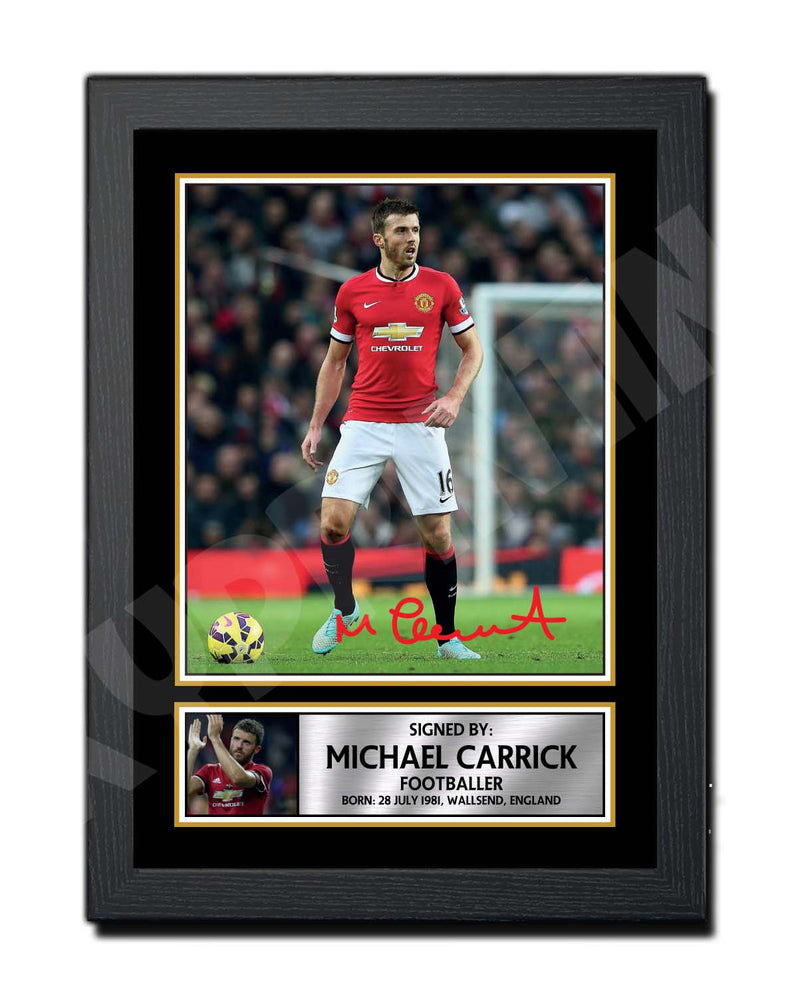 MICHAEL CARRICK (1) Limited Edition Football Player Signed Print - Football