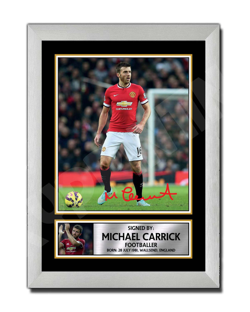 MICHAEL CARRICK (1) Limited Edition Football Player Signed Print - Football