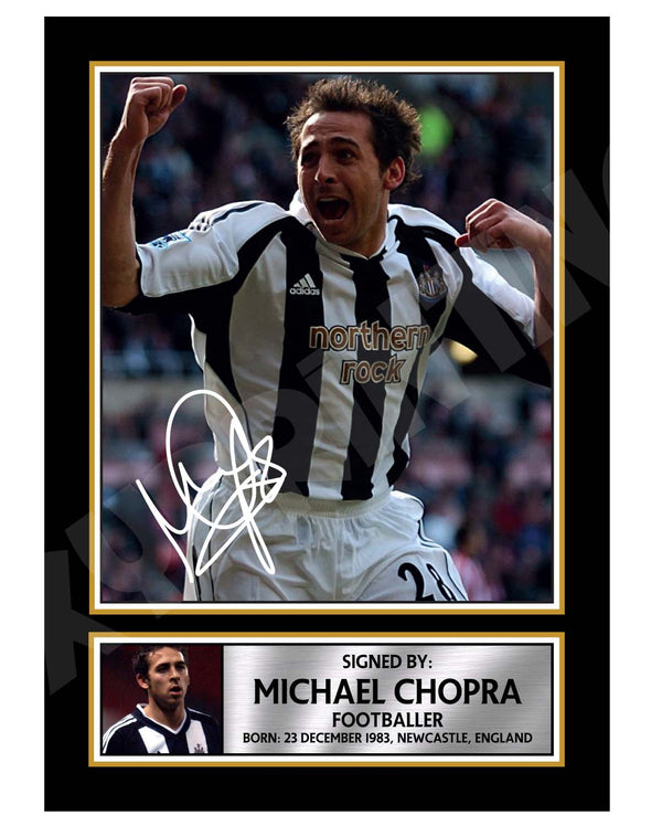 MICHAEL CHOPRA 2 Football Player Printed Signature Print