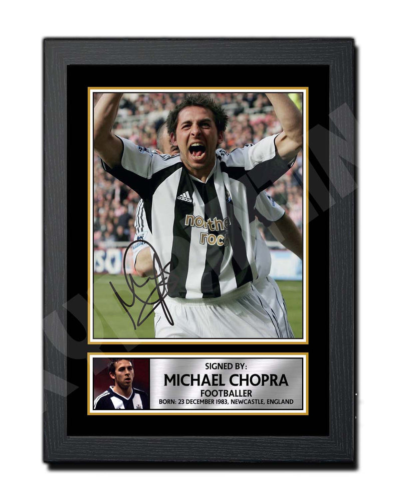 MICHAEL CHOPRA (1) Limited Edition Football Player Signed Print - Football