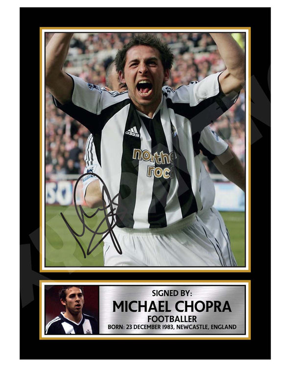 MICHAEL CHOPRA (1) Football Player Printed Signature Print