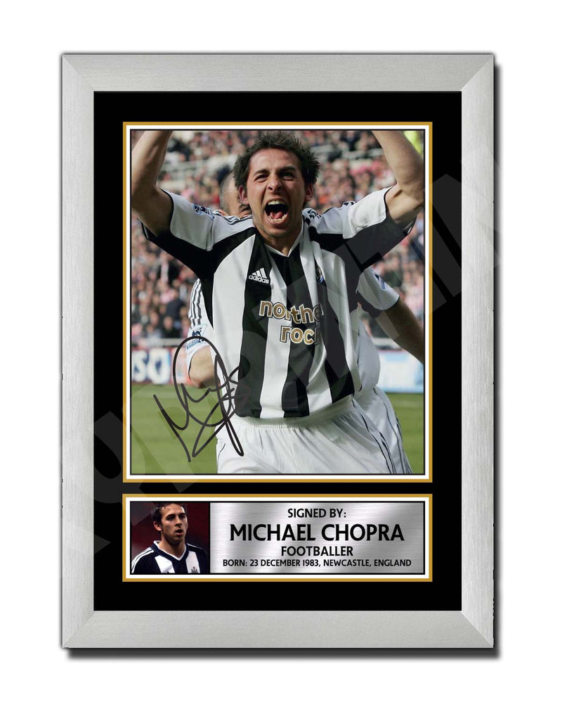 MICHAEL CHOPRA (1) Limited Edition Football Player Signed Print - Football