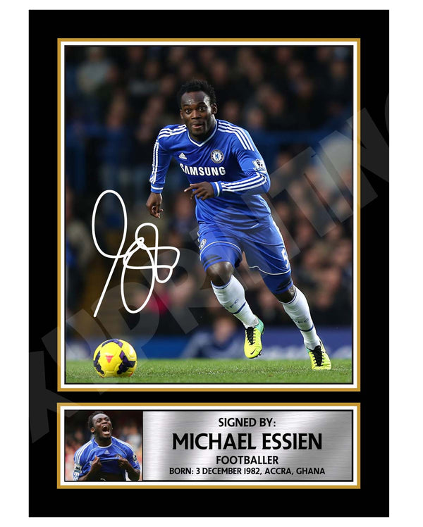 MICHAEL ESSIEN Football Player Printed Signature Print