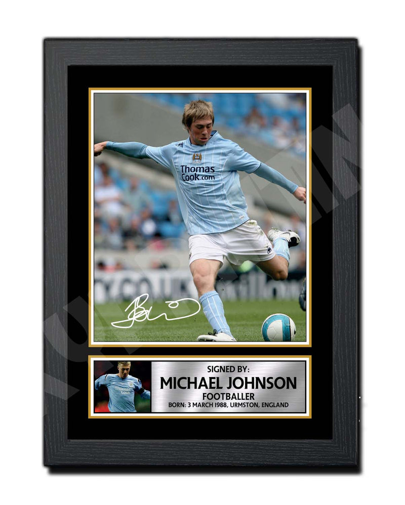 MICHAEL JOHNSON (1) Limited Edition Football Player Signed Print - Football