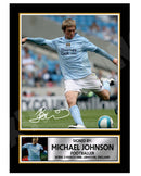 MICHAEL JOHNSON (1) Limited Edition Football Player Signed Print - Football