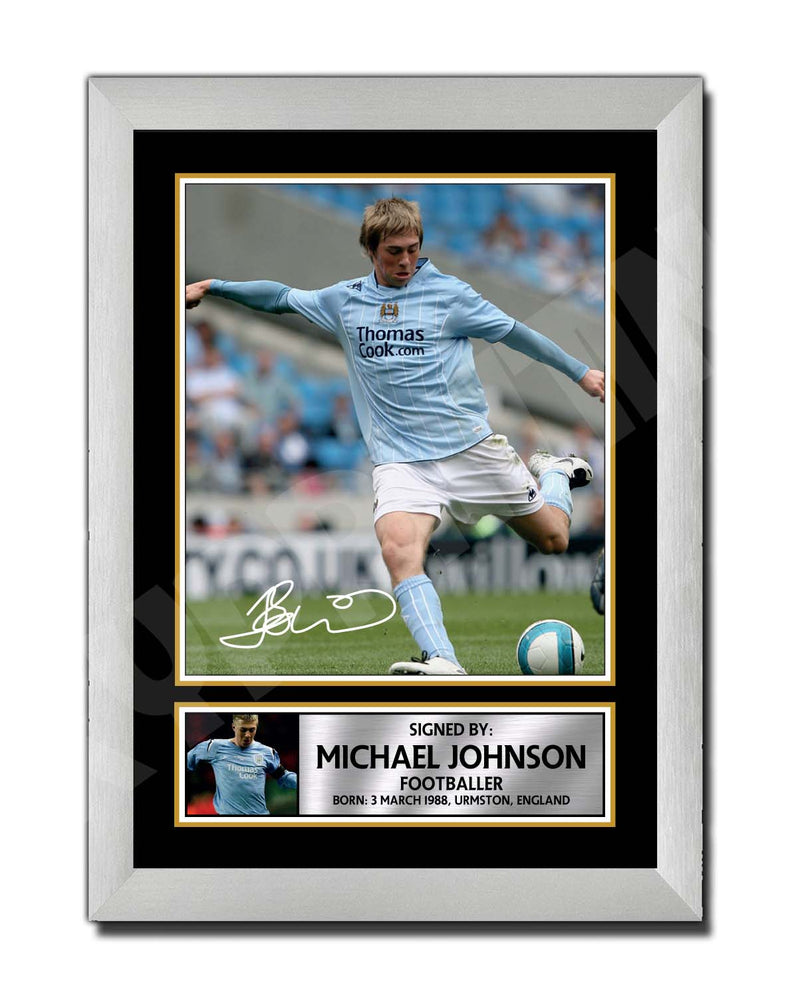 MICHAEL JOHNSON (1) Limited Edition Football Player Signed Print - Football