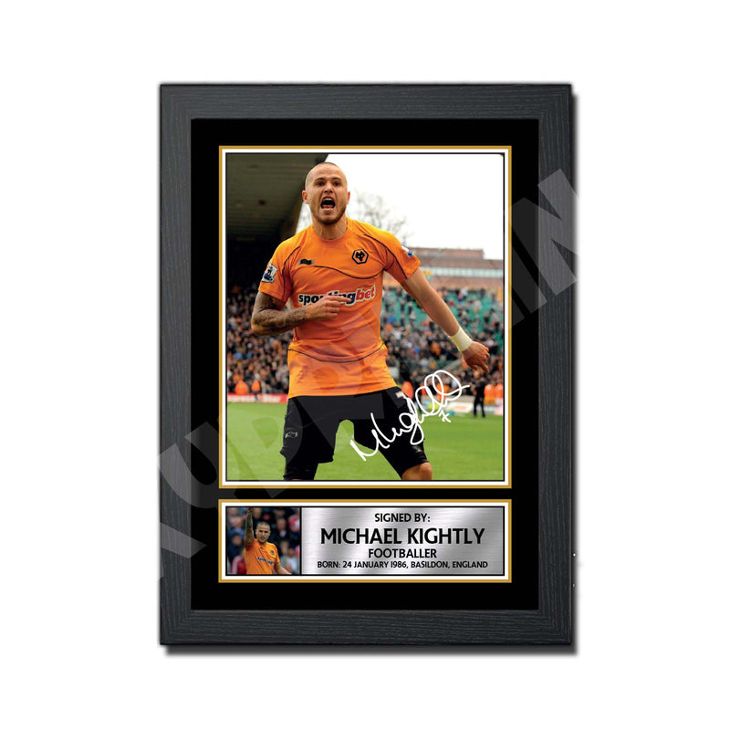 MICHAEL KIGHTLY Limited Edition Football Player Signed Print - Football