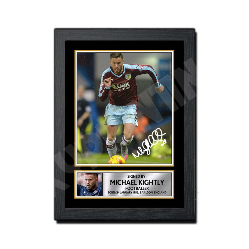 MICHAEL KIGHTLY - 1 Limited Edition Football Player Signed Print - Football