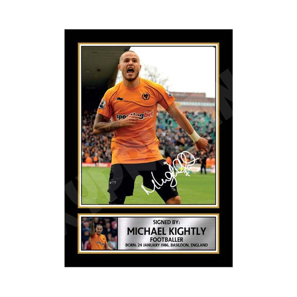 MICHAEL KIGHTLY Football Player Printed Signature Print
