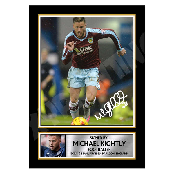 MICHAEL KIGHTLY – 1 Football Player Printed Signature Print