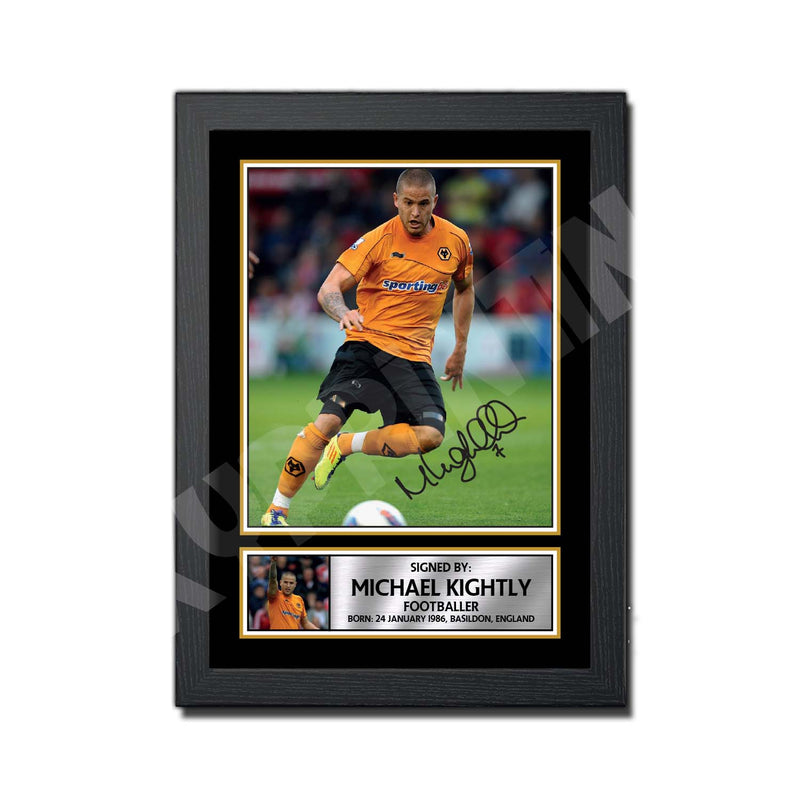 MICHAEL KIGHTLY 2 Limited Edition Football Player Signed Print - Football