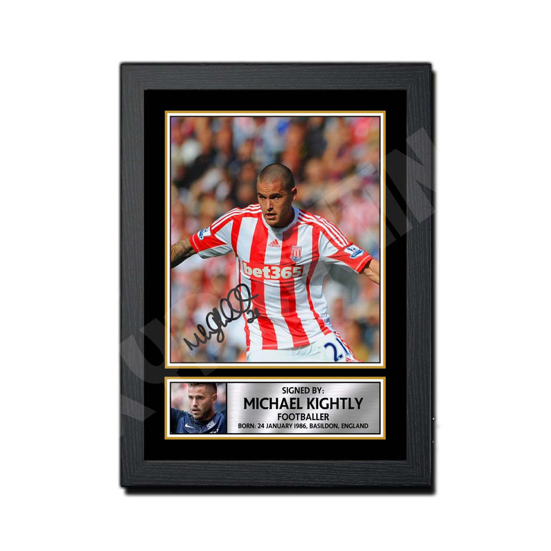 MICHAEL KIGHTLY 2 - 1 Limited Edition Football Player Signed Print - Football