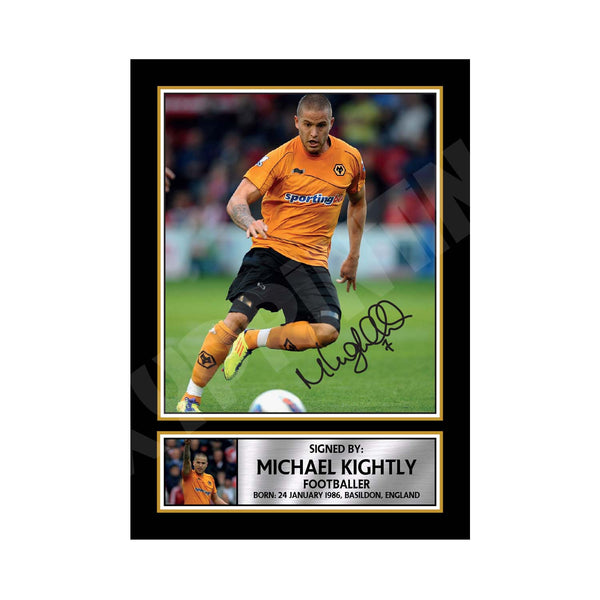 MICHAEL KIGHTLY 2 Football Player Printed Signature Print