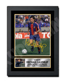 MICHAEL LAUDRUP 2 Limited Edition Football Player Signed Print - Football