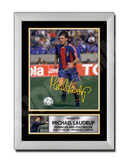 MICHAEL LAUDRUP 2 Limited Edition Football Player Signed Print - Football