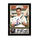 MICHAEL LUMB 2 Limited Edition Cricketer Signed Print - Cricket Player
