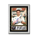 MICHAEL LUMB 2 Limited Edition Cricketer Signed Print - Cricket Player
