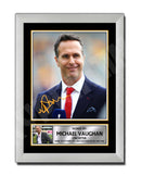 MICHAEL VAUGHAN 2 Limited Edition Cricketer Signed Print - Cricket Player