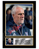 MICK McCARTHY Limited Edition Football Player Signed Print - Football