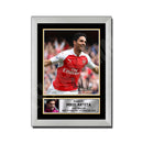 MIKEL ARTETA Limited Edition Football Player Signed Print - Football