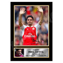 MIKEL ARTETA 2 Limited Edition Football Player Signed Print - Football
