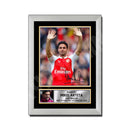 MIKEL ARTETA 2 Limited Edition Football Player Signed Print - Football