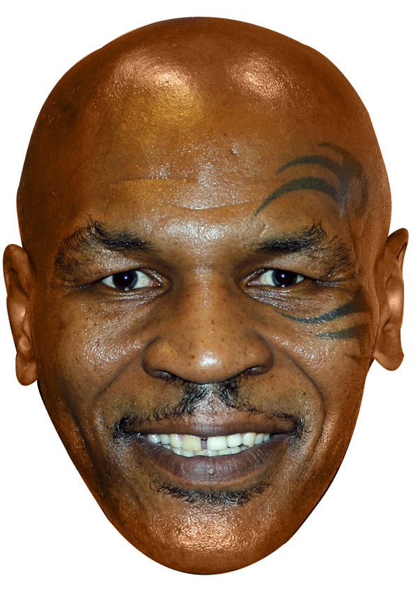 MIKE TYSON JB - Boxing Fancy Dress Cardboard Celebrity Party Face Mask
