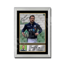 MIKE BLAIR 1 Limited Edition Rugby Player Signed Print - Rugby